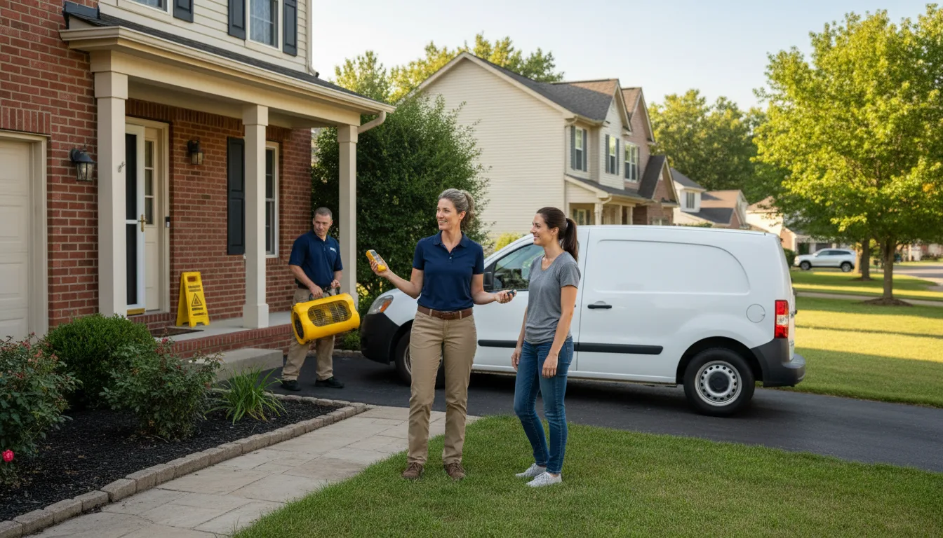 Residential water damage restoration in David City, NE